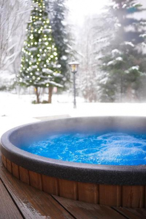 Polana Słowikowa 5 star- domek w górach z jacuzzi, sauna,basen,ogród z lasem, kominek i narty